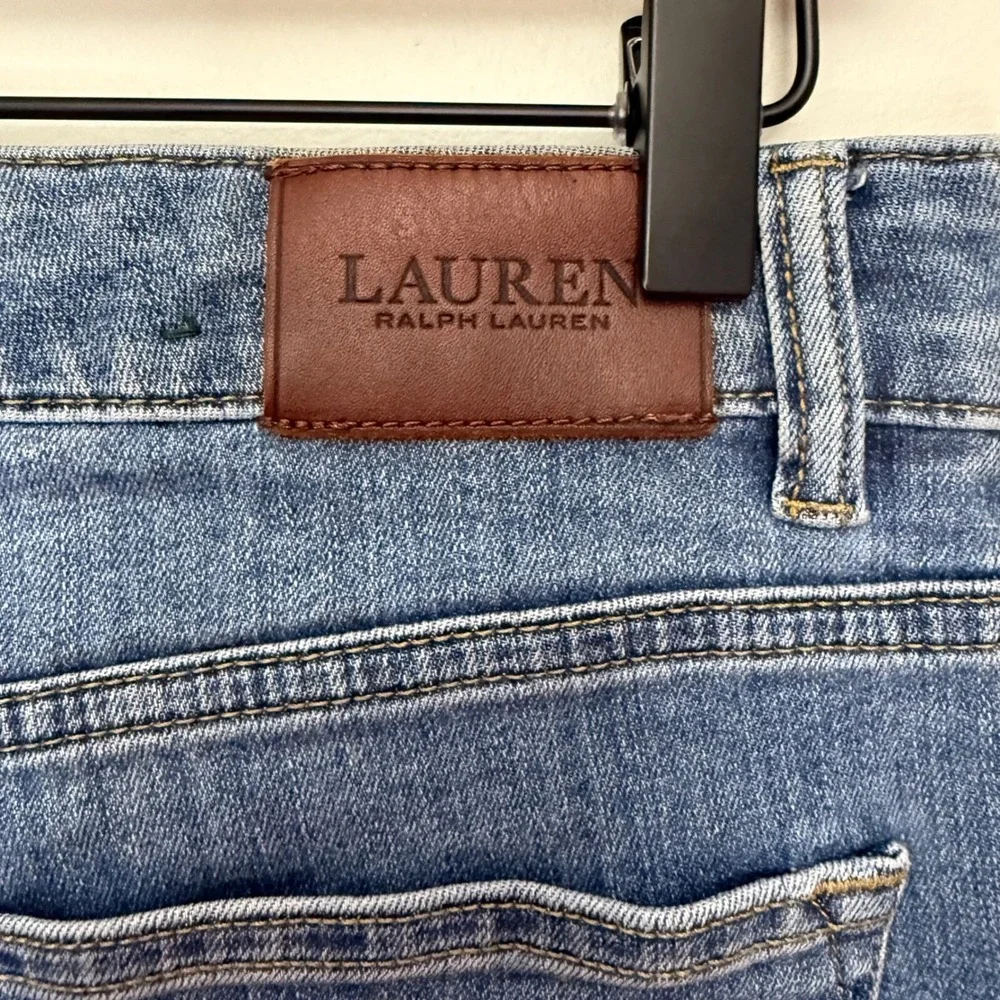 Lauren Ralph Lauren Women's Premier Straight Denim Jeans Comfort Fit Stretch‎ 10